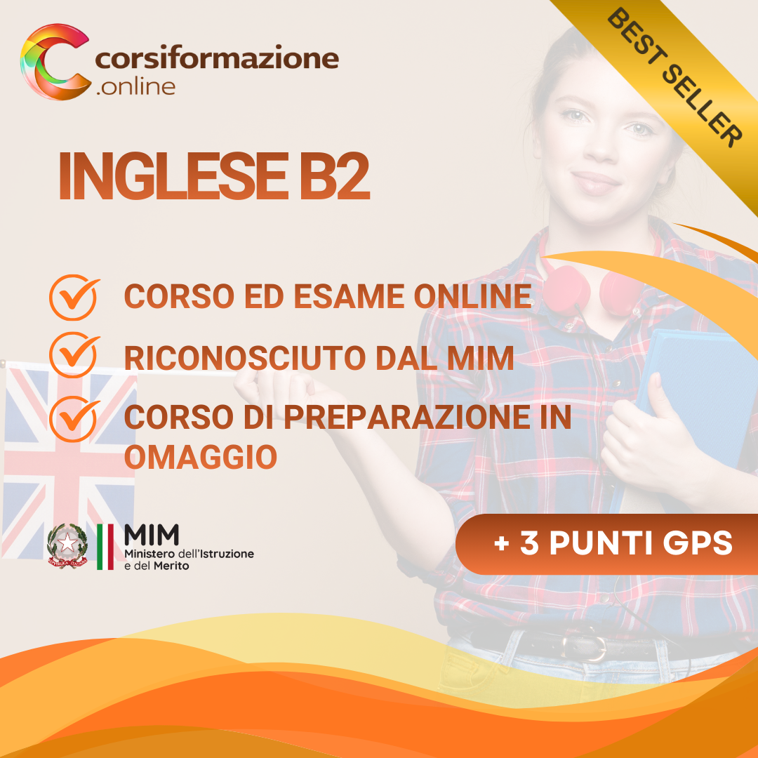 Certificazione di Inglese B2 con Corso di Inglese in omaggio