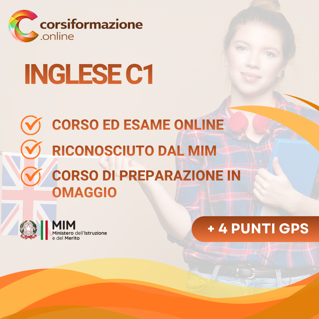 Certificazione di Inglese C1 con Corso di Inglese in omaggio