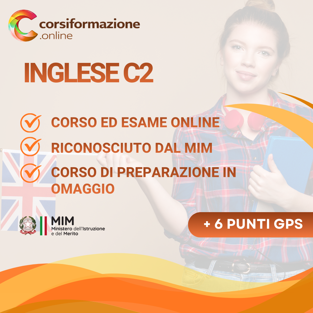 Certificazione di Inglese C2 con Corso di Inglese in omaggio