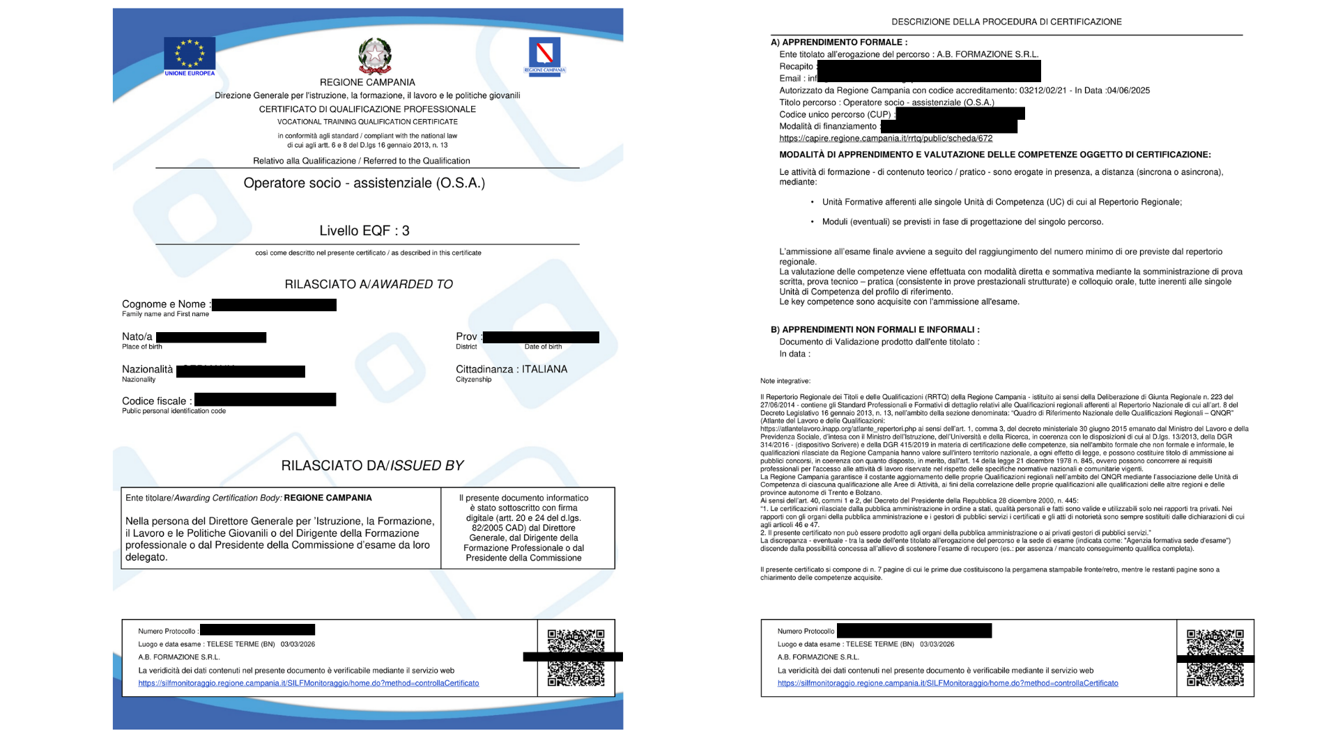 Corso OSA Operatore Socio Assistenziale Online Riconosciuto MIM